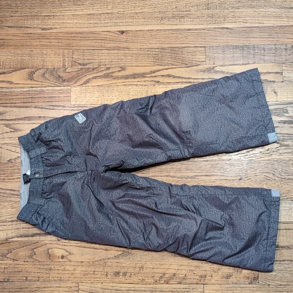 Rway insulated snow pants, gray, youth size 5/6